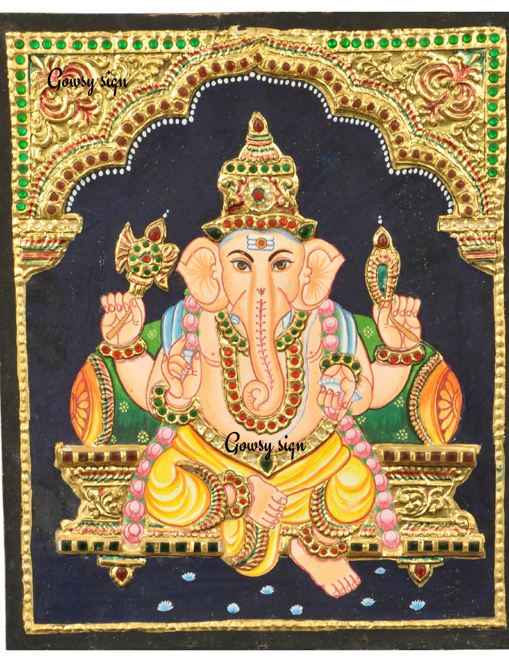 Lord Ganesh Tanjore Paintings