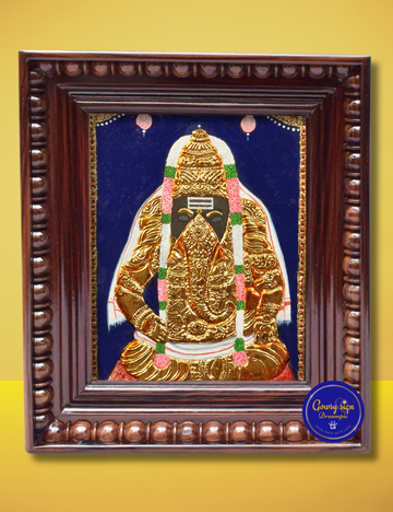 Pillayarpatti Ganesh – Tanjore Painting of Lord Karpaga Vinayagar with 24k Gold Foil | Prosperity, Wisdom & Auspicious Beginnings